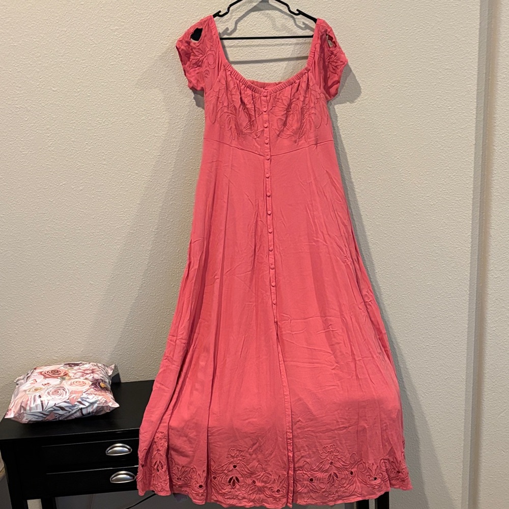 Torrid 1X REN Faire vibes Pink Women's Dress